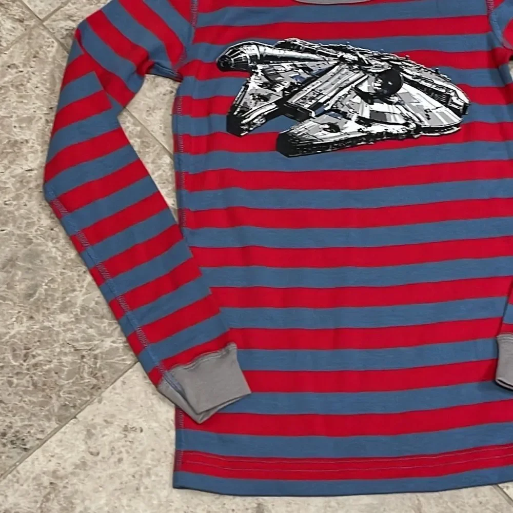 Hanna Andersson Disney Star Wars Stripe Long John Pajamas PJ Top 130